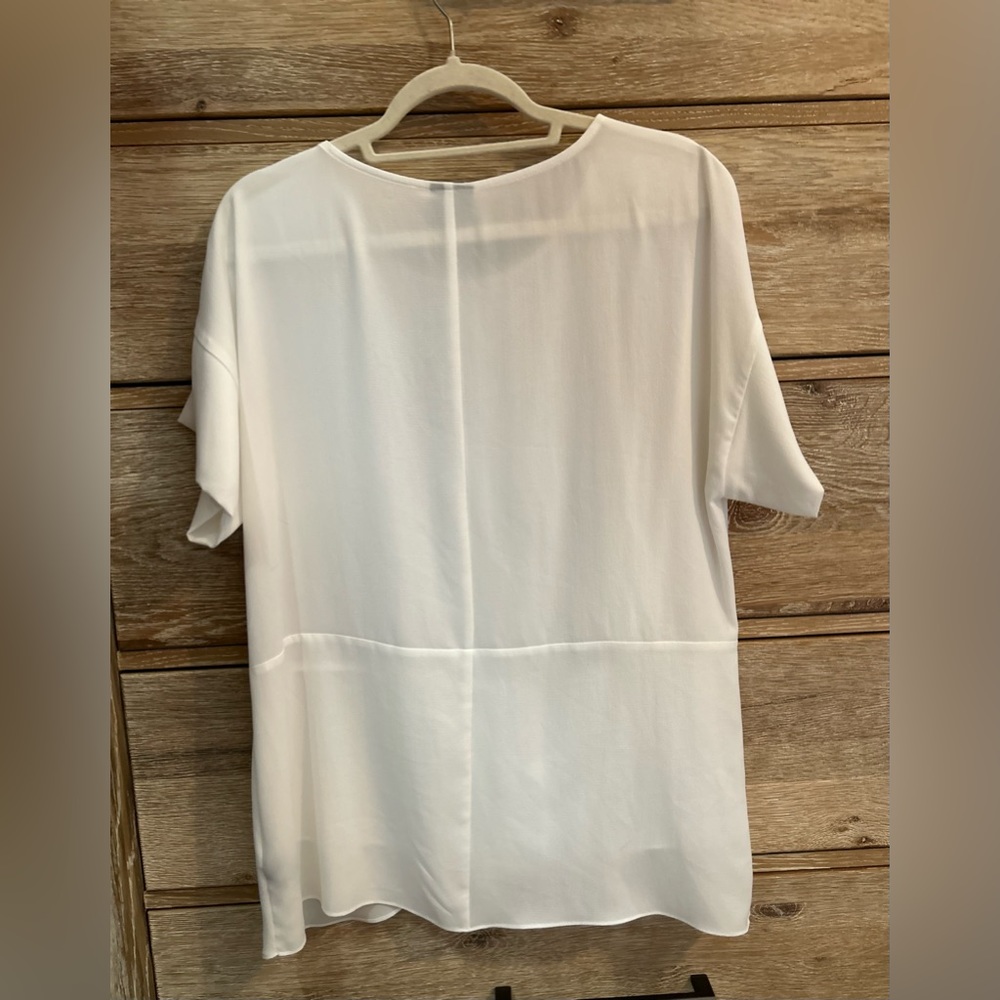 ⚪️Worthington | White Short Sleeve Blouse⚪️ - Picture 5 of 5